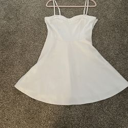 White Flowy Cute Dress