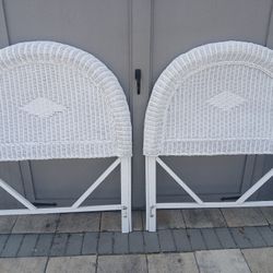 Twin Wicker Headboards 