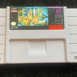  Super Nintendo Entertainment System (SNES) E.V.O.: Search For Eden Game Cartridge 