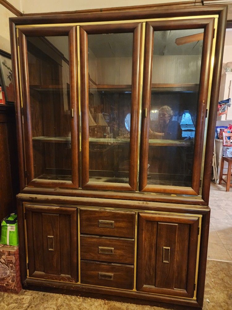 Vintage Bassett China Cabinet
