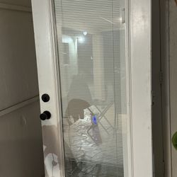 Door Blinds And Glass