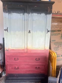 Custom Painted Armoire