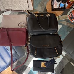 Hand Bags- Several, Tote Bag And Wallets