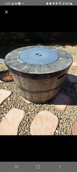 Propane Fire Pit With Glass Rocks