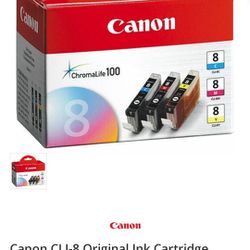 Canon CLI-8 Original Ink CartridgeInkjet - Cyan, Magenta, Yellow - 3 / Pack

