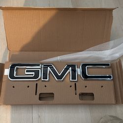 Brand New Black Chrome GMC Front Emblem Letters 2024-2026