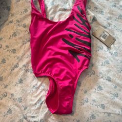 Nike Pink One Piece Swim For Women, xs