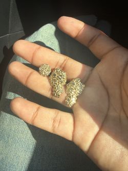 Gold Nugget Earrings