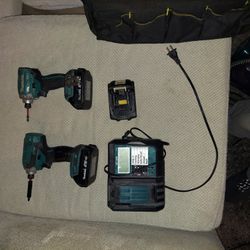 Makita Drills And Charger