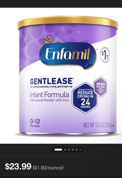 Enfamil Gentlease Infant Formula 12.4 oz