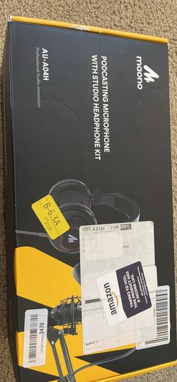 Maono AU-A04H Podcast Microphone w/ Studio Headphone Kit