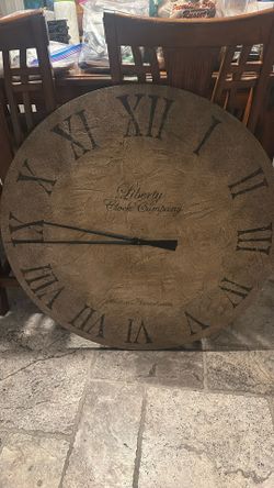 Large Clock Made Will Almost Three Feet Approx 35 Inches Just Needs A Clock Movement Approx $10