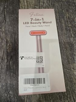 Red Light Therapy Facial Wand, 7 Colors LED Facial Light for Face and Neck Rejuvenation