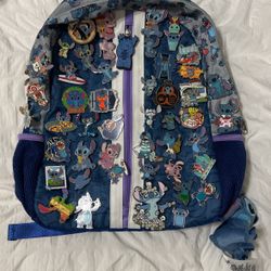 Disney Stitch Backpack With 49 Stitch Disney Pins