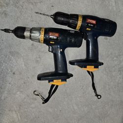 Ryobi Drills Heavy Duty X 2