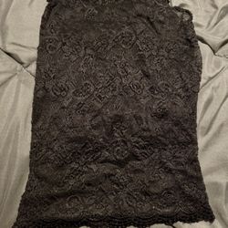 Small Black Lace Gaiter/ Face Cover