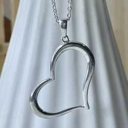 Sterling silver necklace  size 15-17” Adjustable