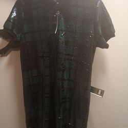 Ralph Lauren Sequined Holiday Dress Size Med