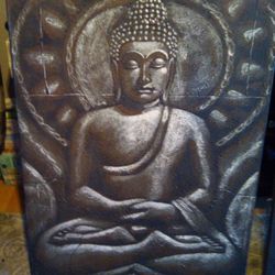 Stone Buddha Painting. 