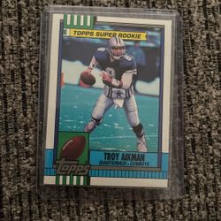Troy Aikman Topps Super Rookie Card