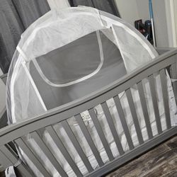Crib , Crib Mattress And Changing Table 