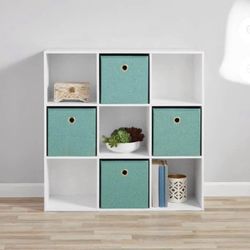 11" 9-Cube Storage Organizer, White, New in Box 