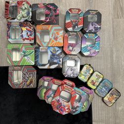 Pokémon Tin Cases. $10 For All