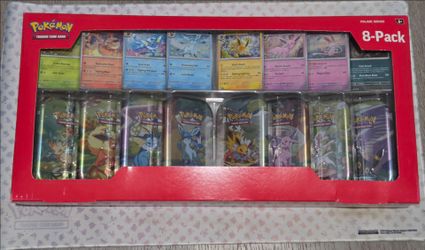 Pokémon Prismatic Evolutions 8-Pack Mini Tins