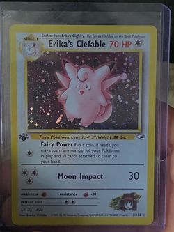 Erika Clefable & lt surge magneton 1st edition