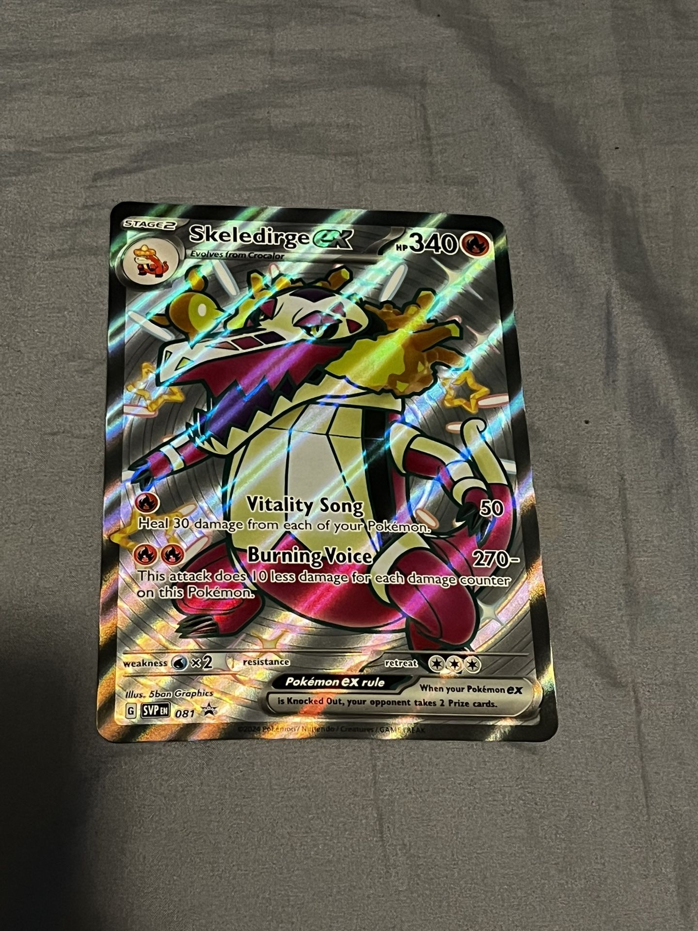 Pokémon Skeledirge EX Cards And Case