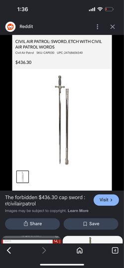 civil air patrol sword