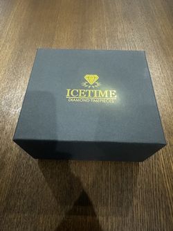 Ice time watch with genuine diamonds on bezel,automatic dial watch 43mm box included,value over 900.00 will consider trades.