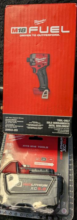 Milwaukee M18 FUEL Impact Driver with XC5.0 Battery
