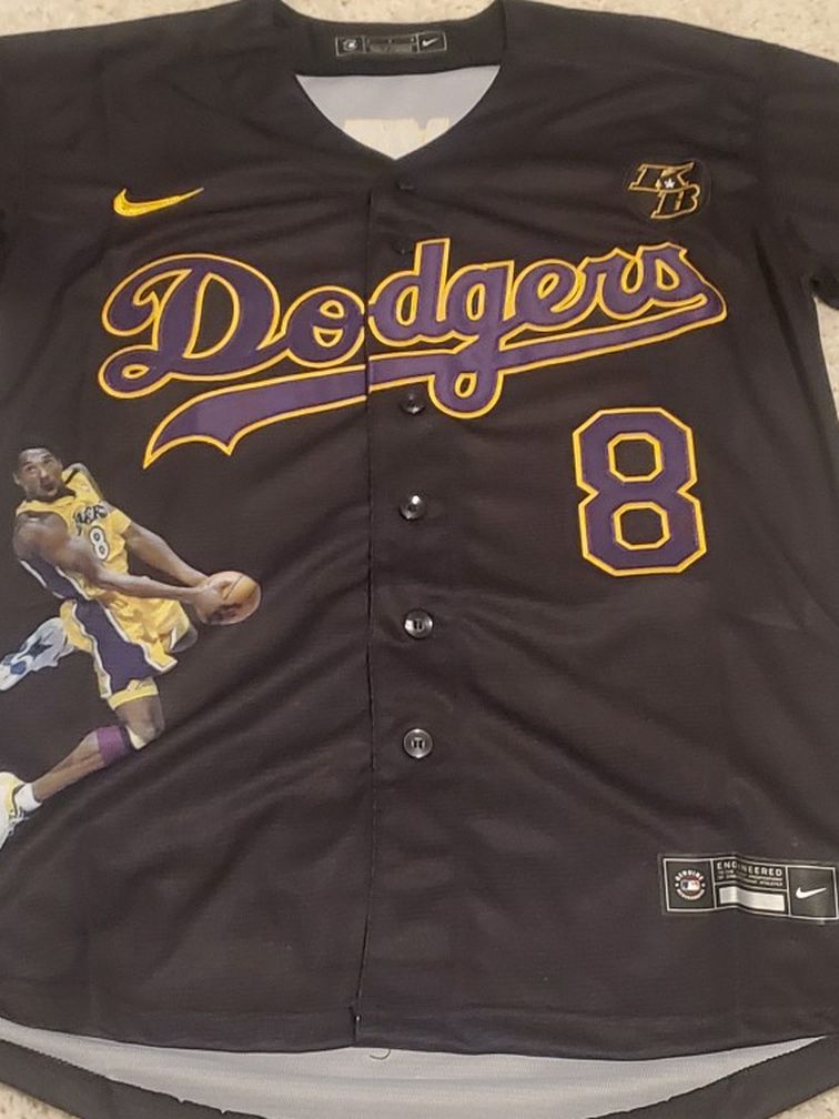 KB Mamba Forever Dodgers Jersey
