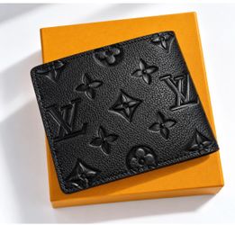 Louis Vuitton Monogram Bifold Wallet Black
