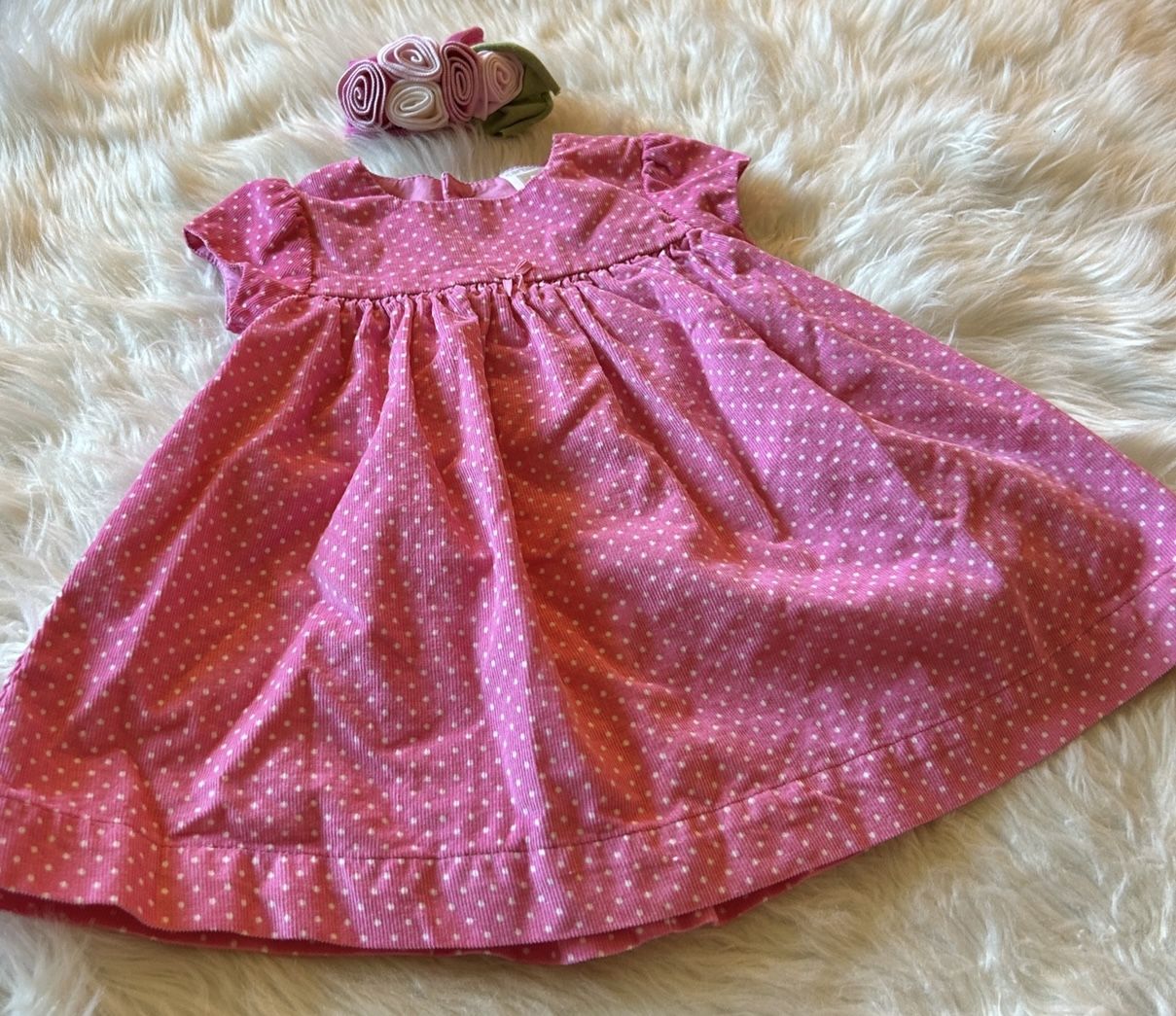 Carter's Pink Polka Dot Dress w/ Bloomers & Headband *3 Months