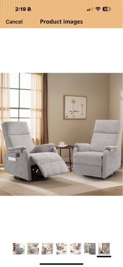 New in box 2 pieces Korser Reclin er Chair, S