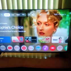 43" tcl qled google smart tv/remote