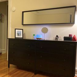 IKEA Koppang 6-drawer chest dresser (dark black-brown color)