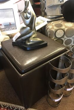 Brown storage Ottoman