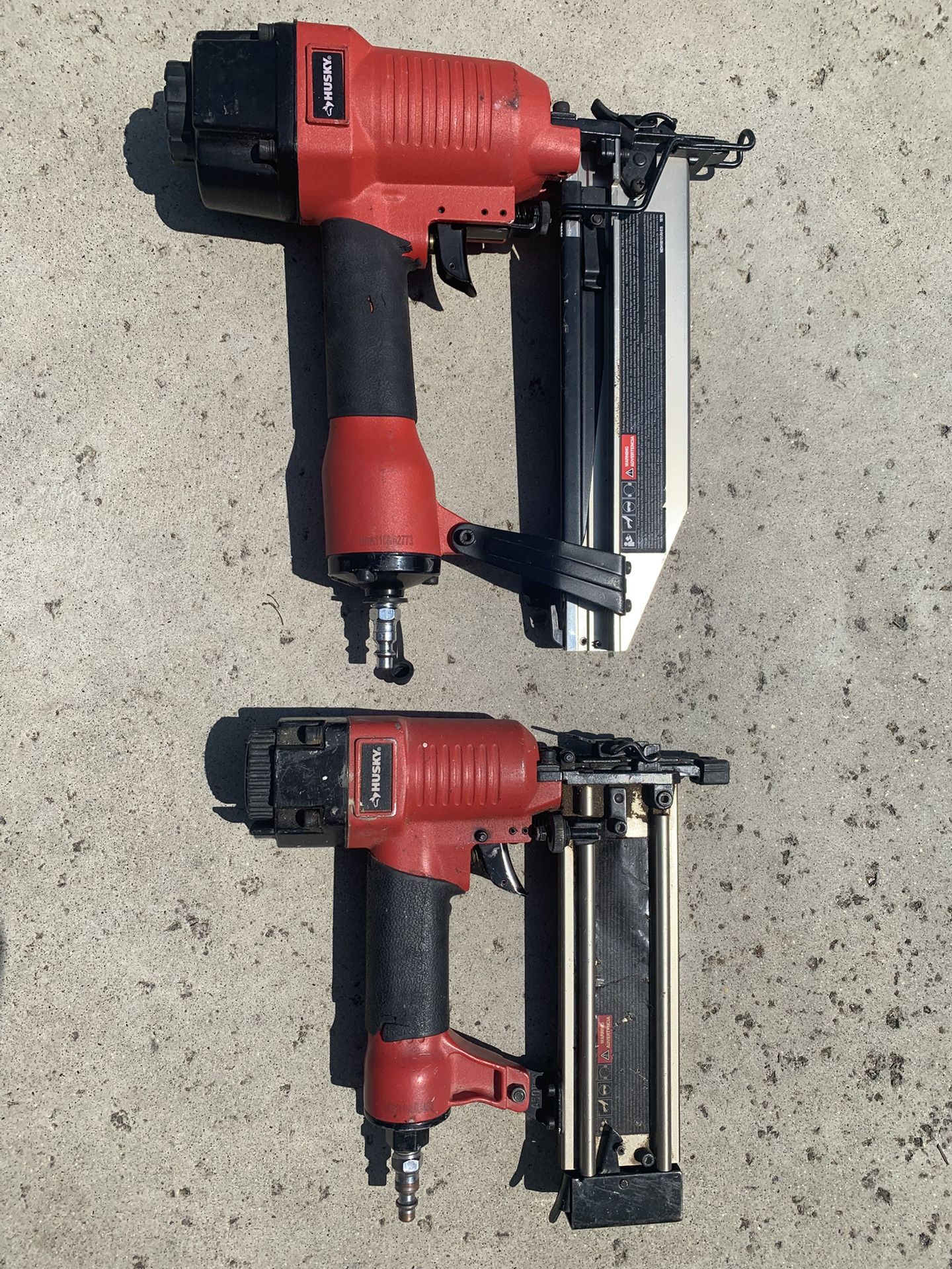 Husky Pneumatic Nail Guns - 16 And 18 Gauge