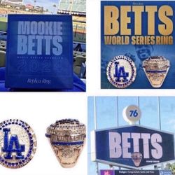 MOOKIE BETTS 2024 WORLD SERIES RING SGA LOS ANGELES DODGERS 8/25/25