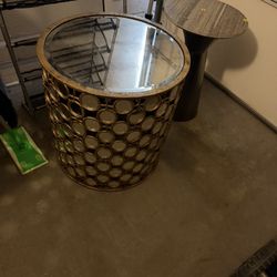 Mirror end table