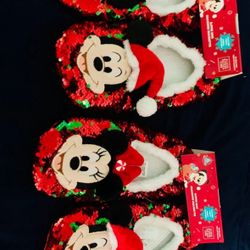 Adults Mickey And Minnie Slippers 