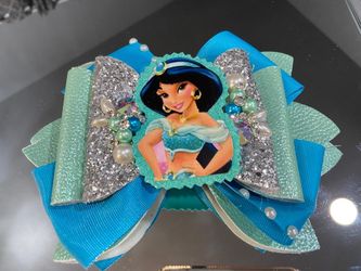 Princess Jasmine Bow Moño Para Niña 6' 