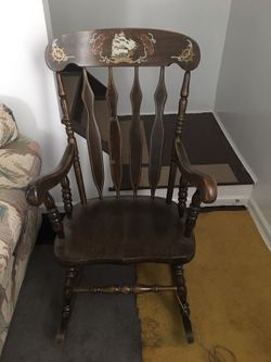 Rocking chair included padded seat & back