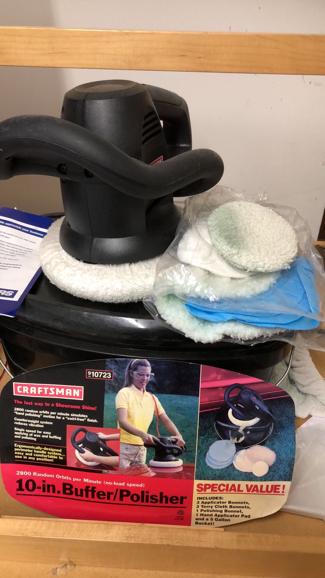 CRAFTSMAN 10” PpBuffer/polisher Like New