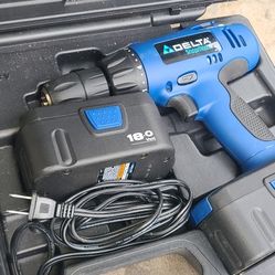 Delta Shopmaster Model CL180 Cordless Drill with 2 x 18V Batteries 
