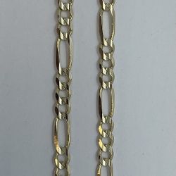14K GOLD FIGARO CHAIN. NEW.