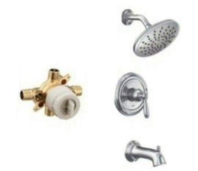 Moen UT2253EP Brantford M-CORE 2-Series 1-Handle Tub and Shower Trim Kit, Valve Required, Chrome
